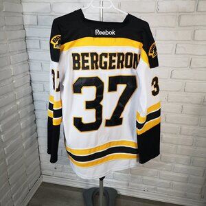 Reebok CCM NHL Center Ice Adult Boston Bruins #37 Bergeron Made in Canada Jersey